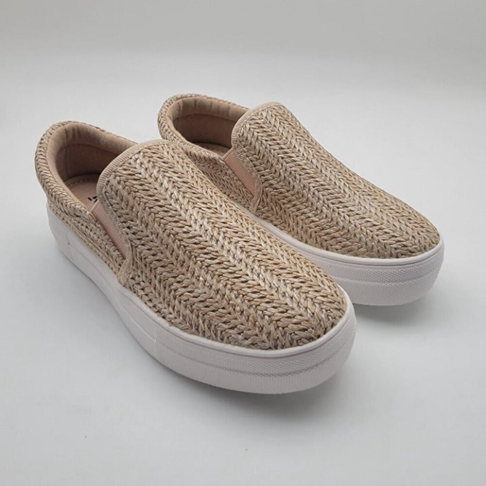BUY ONE GET ONE FREE Soda Hike Slip-on Fashion Sneaker  Natural Raffia Size 7.5 - Picture 3 of 5